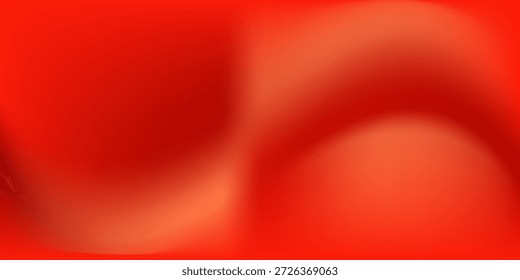 Vivid red gradient background. Abstract smooth hot color gradation wallpaper. Vibrant intense blurred backdrop for banner, poster, leaflet, brochure, booklet. Bright fiery red overlay. Vector

