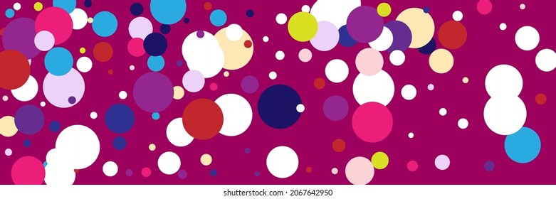 Vivid Red Kids Pastel Play Wallpaper. Circles Vibrant Green Blue Bright Dark Composition. Children Beige Color Violet Multicolor Pattern. Pink Rainbow Purple Yellow White Indigo Illustration.