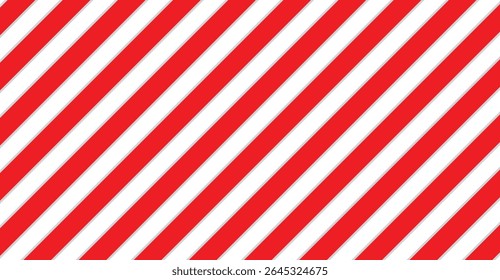 Vivid Red and White Diagonal Lines: A Dynamic and Eye-Catching Pattern for Festive Designs, Banners, and Modern Visuals, Perfect for Graphic Arts or Decoration Uses