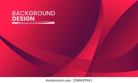 Vivid red-toned abstract background dynamic wavy shapes, ideal for modern graphics and creative presentations. visually appealing, perfect for design projects. bold color and flowing forms.