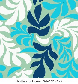Vivid Repeated Elegant Hawaiin Foliage Surface Vector. Colorful Continuous Tropical Trendy Palm Textile Texture. Orange Repetitive Creative Blossom Decor Design.