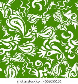 Vivid repeating floral - For easy making seamless pattern use it for filling any contours. Vector illustration.