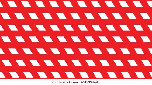 Escarlate vívido e branco padrão de retículo diagonal imagem de fundo para projetos de design gráfico modernos, um motivo de repetição dinâmica com contrastes de cores impressionantes para visuais criativos