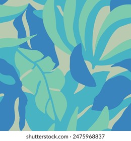 Lebhaftes, nahtloses, kreatives Design aus frischen Stoffen. Dunkle kontinuierliche Mode künstlerischen Stil, nahtlose Hintergrund. Pastellfarbene nahtlose elegante Bloom Illustration Vektorgrafik. 