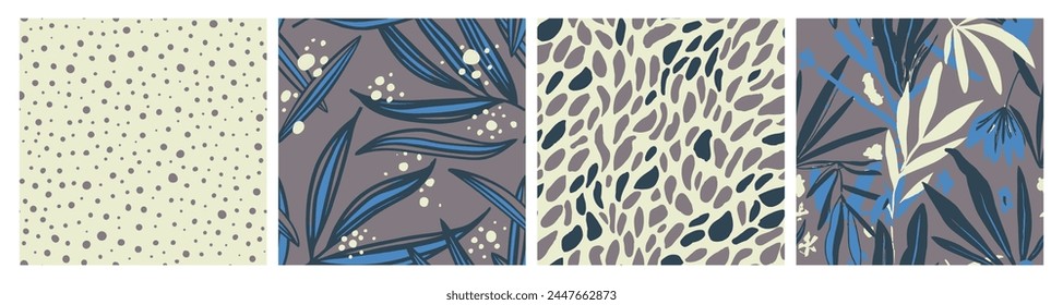Vivid Seamless Decoration Modern Artwork Print. White Repetitive Doodle Beauty Shape, Seamless Pattern. Black Seamless Contemporary Spring Invitation Collection. 