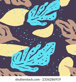 Vector De Decoración Sencillo De Doodle Inmaculado. Invitación a la primavera contemporánea sin problemas, papel de escritorio impecable. Textura de ornamento de follaje clásico sin fin. 