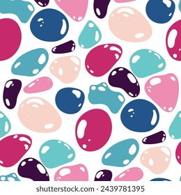 vivid seamless pattern with colorful chaotic spots 