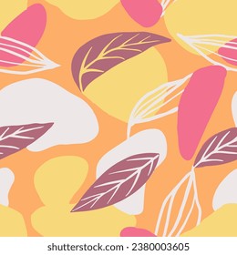 Vector De Forma Decorativa De Verano Inmaculado. Invitación Fresca Amarilla Continua Y Contemporánea, Sensación De Sensación. Impresión De Belleza Creativa Y Brillante. 