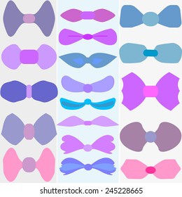 Vivid silhouette image of bow set 