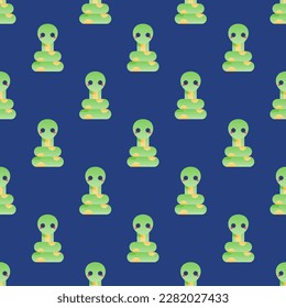 Vivid square tile displaying a captivating animal rendering. Seamless pattern with snake on linen background. Design for a corporate logo with an animal symbol.