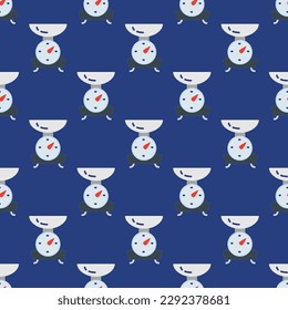 Vivid square tile displaying a captivating food rendering. Seamless pattern with scale on st. patrick's blue background. Design for a sustainable sushi wrap.