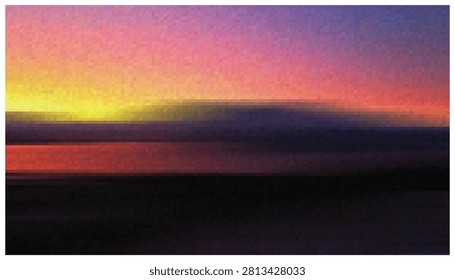 Vivid sunset sky background with yellow pink and deep purple transitions displaying radiant evening clouds for atmospheric design and creative projects.