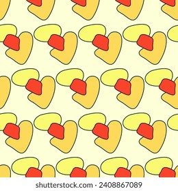 Vivid Textile Fabric Seamless Pattern Background Print Swatch. Cute Bright Funny Kawaii Seamless Wrapping Paper Print Swatch Decoration Design. Seamless Textile Fabric Kid Happy Birthday Party Decor 