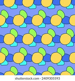 Vivid Textile Fabric Seamless Pattern Background Print Swatch. Cute Bright Funny Kawaii Seamless Wrapping Paper Print Swatch Decoration Design. Seamless Textile Fabric Kid Happy Birthday Party Decor 