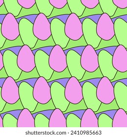 Vivid Textile Fabric Seamless Pattern Background Print Swatch. Cute Bright Funny Kawaii Seamless Wrapping Paper Print Swatch Decoration Design. Seamless Textile Fabric Kid Happy Birthday Party Decor 