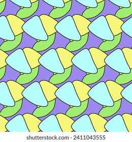 Vivid Textile Fabric Seamless Pattern Background Print Swatch. Cute Bright Funny Kawaii Seamless Wrapping Paper Print Swatch Decoration Design. Seamless Textile Fabric Kid Happy Birthday Party Decor 