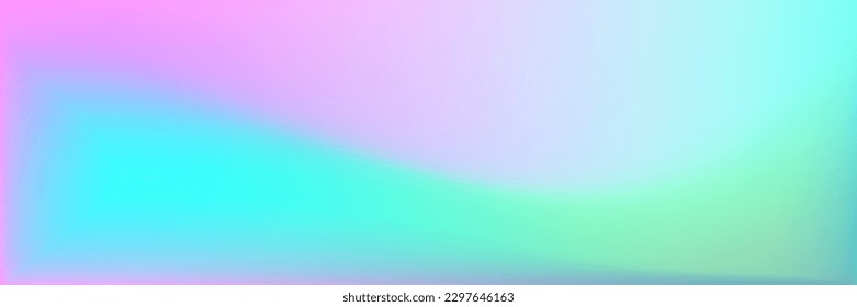 Vivid Trendy Background. Blue Rainbow Wavy Gradient Mesh. Turquoise Dark Smooth Surface Backdrop. Water Multicolor Wavy Gradient Mesh. Blank Vibrant Color Smooth Surface Illustration.