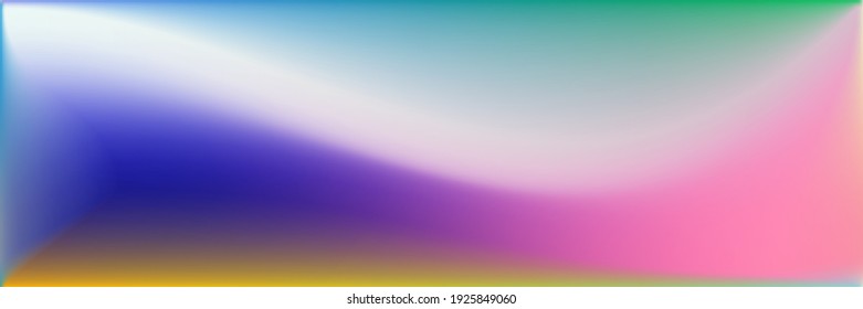 Vivid Trendy Background. Colorful Multicolor Dark Wavy Gradient Mesh. Natural Color Rainbow Blurred Texture Illustration. Bright Vibrant Horizontal Lines Backdrop. Blank Water Wavy Gradient Mesh.