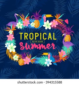 Vivid Tropical Border.