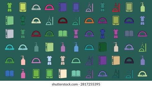vivid vibrant colors forming an abstract pattern with various shapes and textures ideal for artistic design and creative visual content