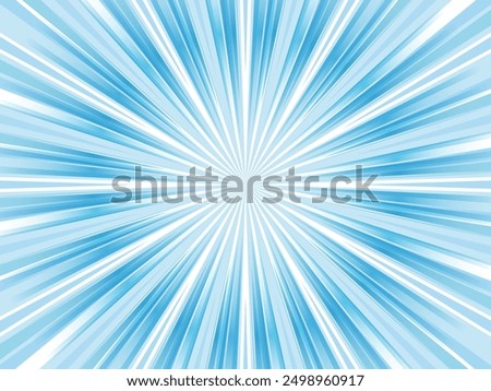 Vivid and vigorously radiating image of Concentration Line Backgrounds Web graphics_light blue