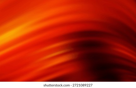 A vivid, warm-toned abstract background featuring curved bands of orange, red, and yellow with subtle purple shadows. Ideal for technology, marketing, or creative design projects seeking energy 