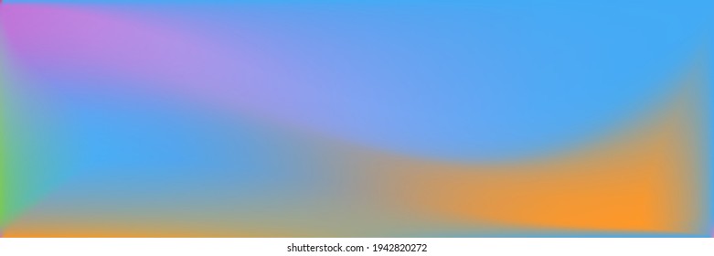 Malla Vivid Water Wavy Gradient. Malla degradada ondulada oceánica. Fondo de líneas horizontales de color. Fondo Desdibujado Multicolor Vibrante. Ilustración de la superficie lisa natural del Mar en blanco.