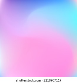 Vivid Wavy Sky Liquid Light Swirl Gradient Mesh. Cold Water Multicolor Pastel Curve Wallpaper. Color Fluid Blurred Neon Pink Gradient Background. Bright Colorful Vibrant Dynamic Smooth Surface.