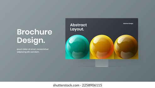 Vivid website screen vector design illustration. Isolated computer display mockup web project concept.