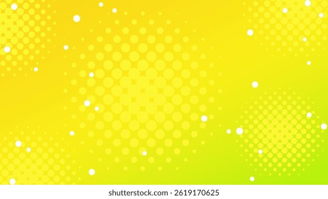 Vivid yellow gradient background illustration (Summer image backdrop)