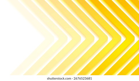 Fondo geométrico abstracto de Elementos de flechas mínimas amarillas vívidas. Diseño de tecnología de Vector
