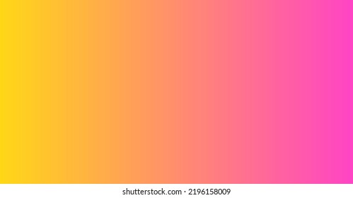 Vivid yellow and pink colors gradient background. Smooth banner design. Vector illustration.