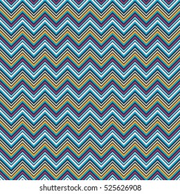 vivid zigzag geometric seamless pattern. vector illustration - eps 8