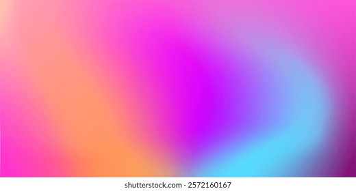 Vividly colored abstract gradient background blending shades of pink, blue, orange, and purple, creating a dynamic and vibrant visual. Perfect for modern designs