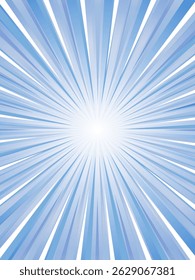 Vividly radiating sun rays image concentrated line background_blue