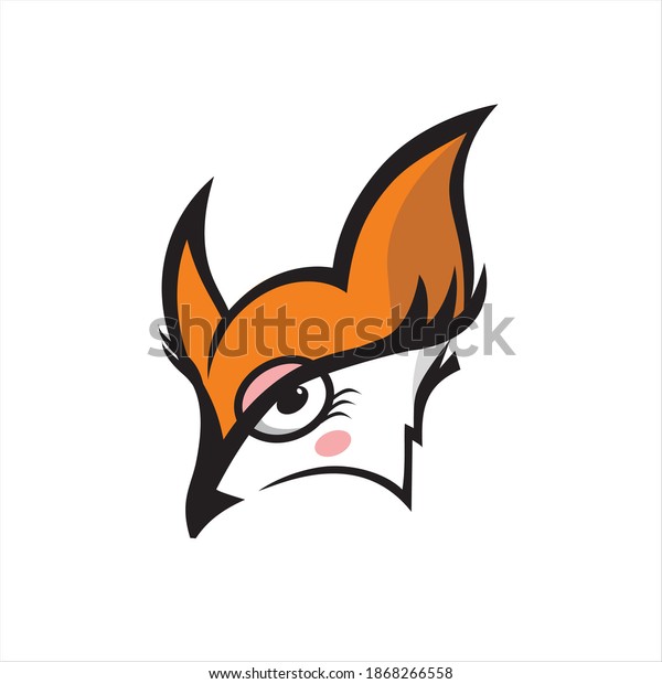Vixen Logo Illustration Vector Isolated Stock Vector (Royalty Free