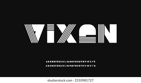 Vixen rounded typeface display font vector. Creative playful typography with ligature style