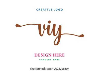 VIY lettering logo is simple, easy to understand and authoritative