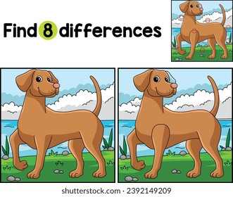 El Perro Vizsla Encuentra Las Diferencias