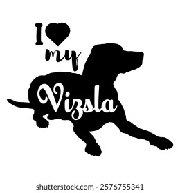  Vizsla dog silhouette, dog, dog breeds, logo, vector, silhouette, i love my dog, animal, illustration, icon, sign, design, black, symbol, pet, love