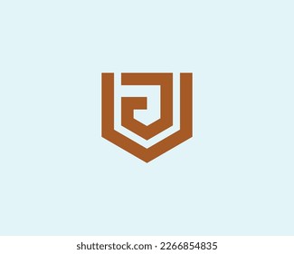 VJ JV Logo design vector template