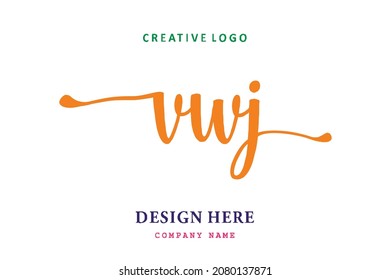 VJ lettering logo is simple, easy to understand and authoritative