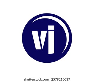 VJ sport emblem or team logotype. Ball logo with a combination of Initial letter V and J for balls shop, sports company, training, club badge. Vector illustration.