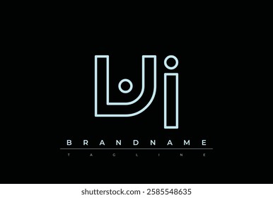 VJ Technology Letter Logo Template. This tech letter logo is a graphic mark that uses letters to represent a technology company.