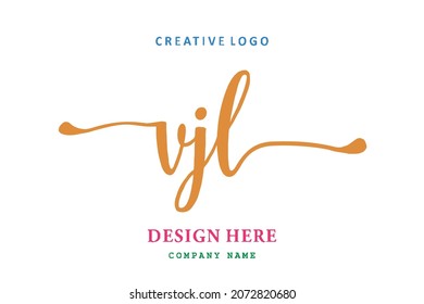 VJL lettering logo is simple, easy to understand and authoritative