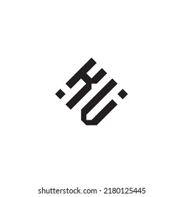 VK abstract geometric concept logo in high quality professional design that will be best for street style