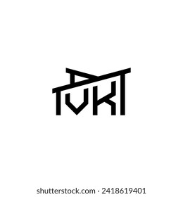 VK Initial Letter in Real Estate Logo concept.eps VK Initial Letter in Real Estate Logo concept