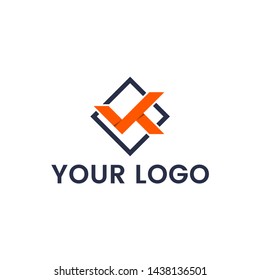 vk letter logo vector graphic