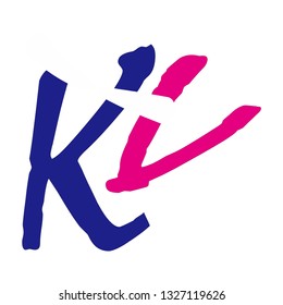 vk letter vector logo