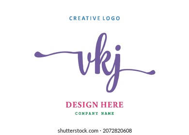 VK lettering logo is simple, easy to understand and authoritative